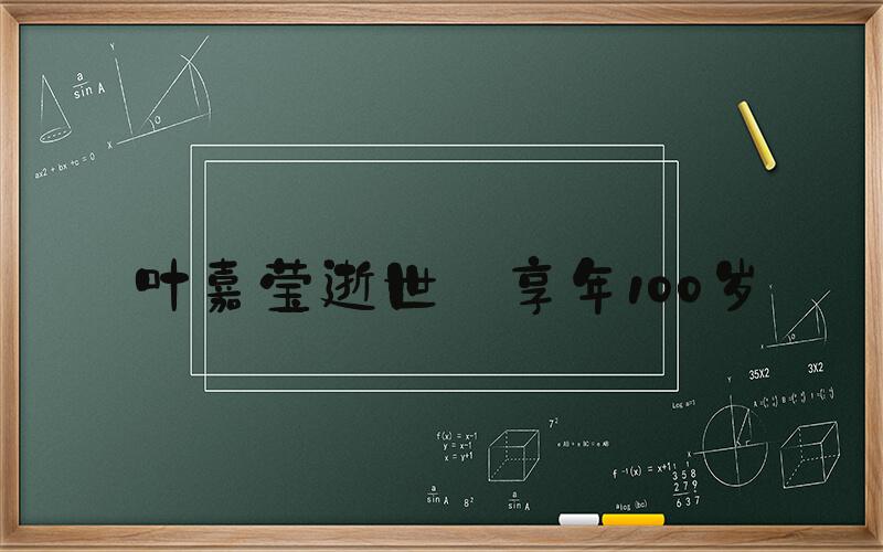 叶嘉莹逝世 享年100岁